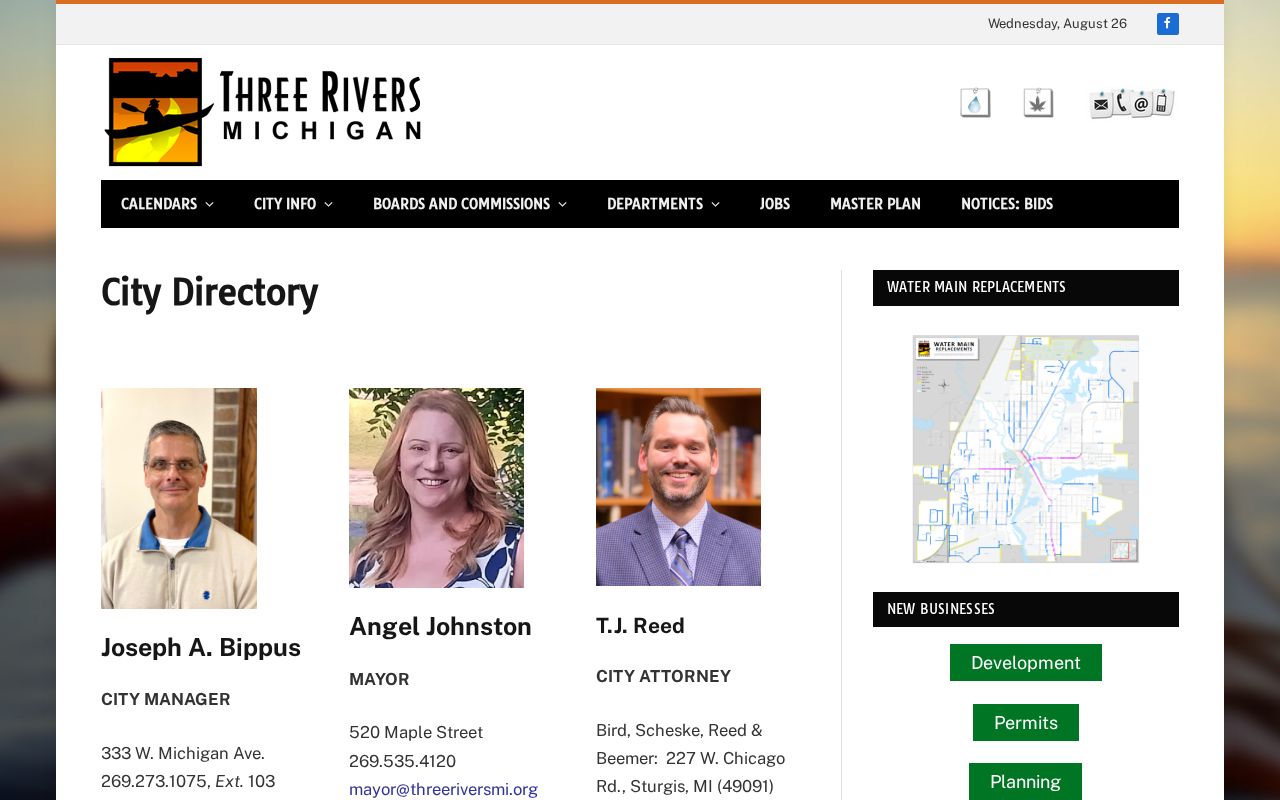 Three Rivers court records city-directory context from the official Three Rivers website